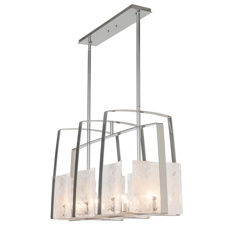 Hubbardton Forge Arc 8 Light 43" Wide Linear Chandelier