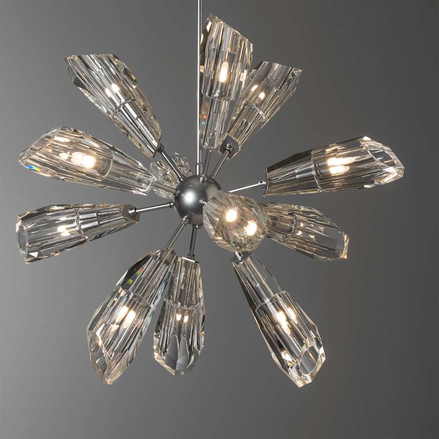 Hubbardton Forge Luma 12 Light 32" Wide Crystal Pendant