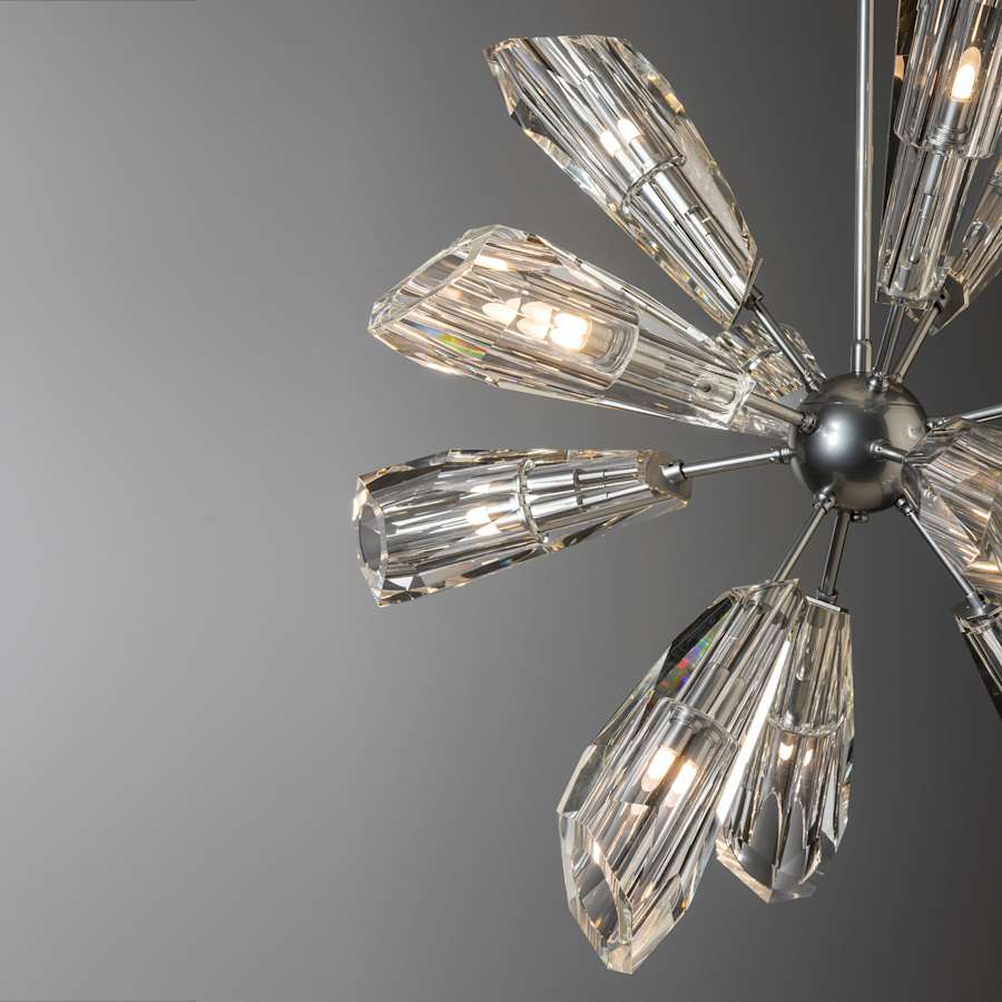 Hubbardton Forge Luma 12 Light 32" Wide Crystal Pendant