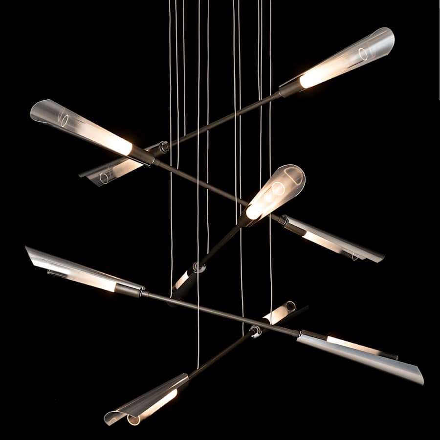 Hubbardton Forge Flight 10 Light 40" Wide Multi Light Pendant