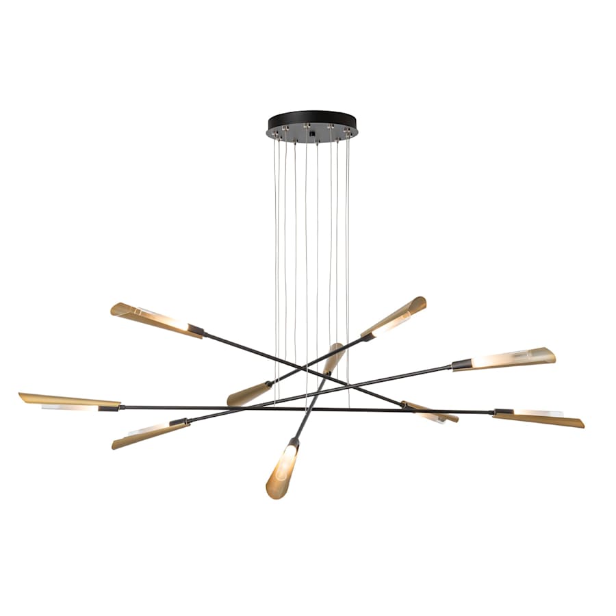 Hubbardton Forge Flight 10 Light 74" Wide Multi Light Pendant
