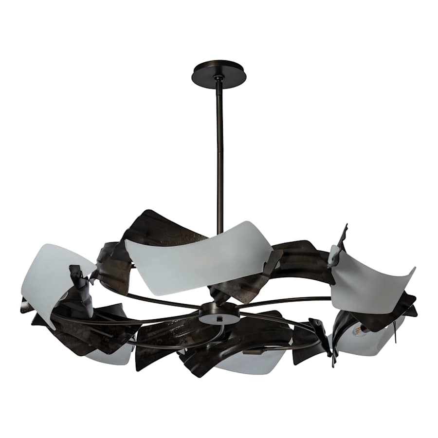 Hubbardton Forge Crest 6 Light 38" Wide Abstract Pendant