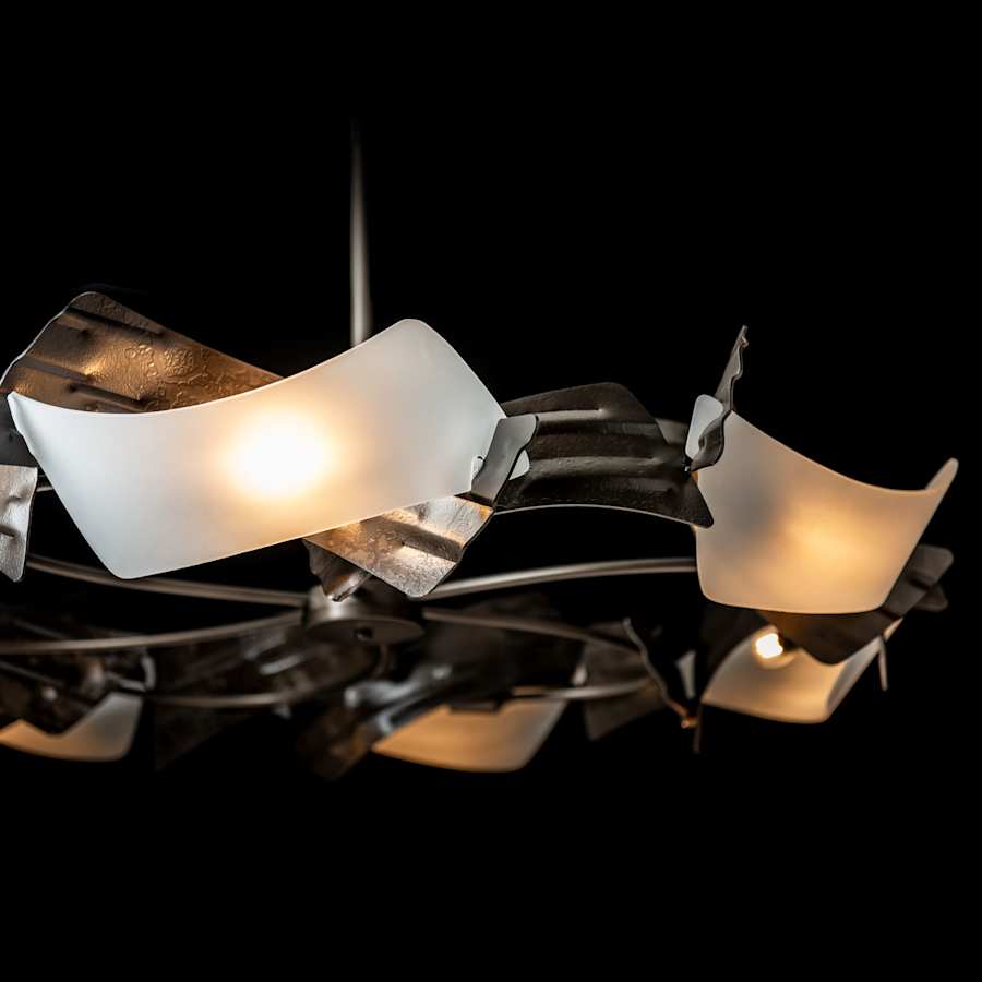 Hubbardton Forge Crest 6 Light 38" Wide Abstract Pendant