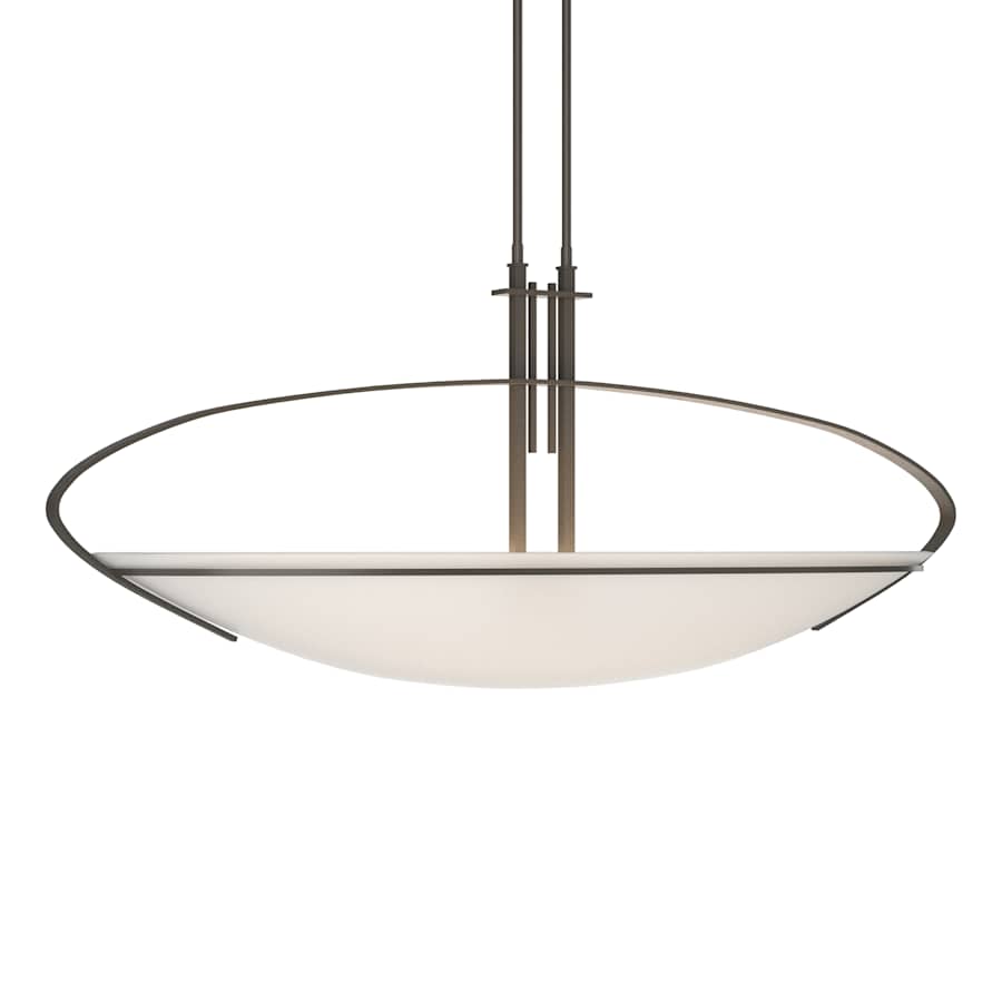 Hubbardton Forge Mackintosh 2 Light 41" Wide Linear Pendant with Customizable Glass Shade