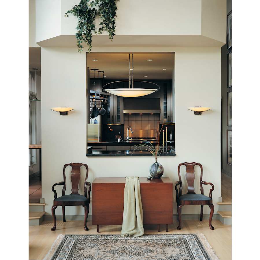 Hubbardton Forge Mackintosh 2 Light 41" Wide Linear Pendant with Customizable Glass Shade