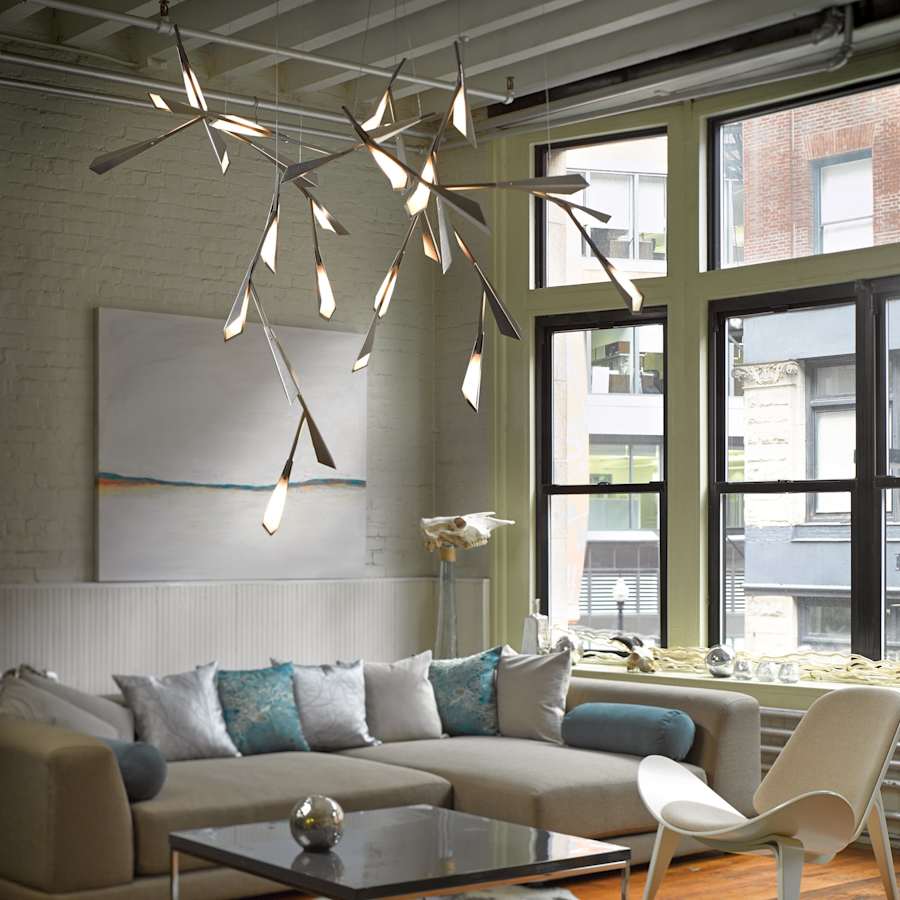 Hubbardton Forge Quill 16" Wide Pendant