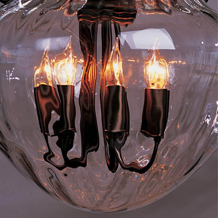 Hubbardton Forge Sprig 4 Light 42" Wide Abstract Chandelier