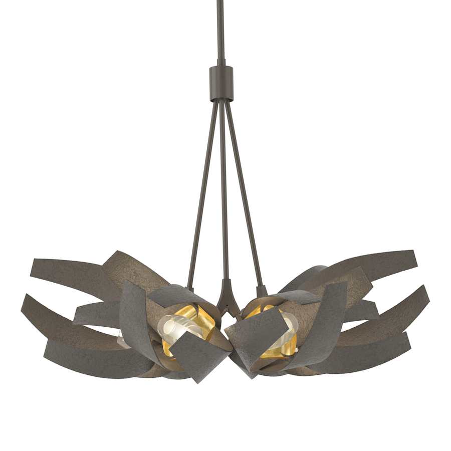 Hubbardton Forge Corona 6 Light 27" Wide Chandelier