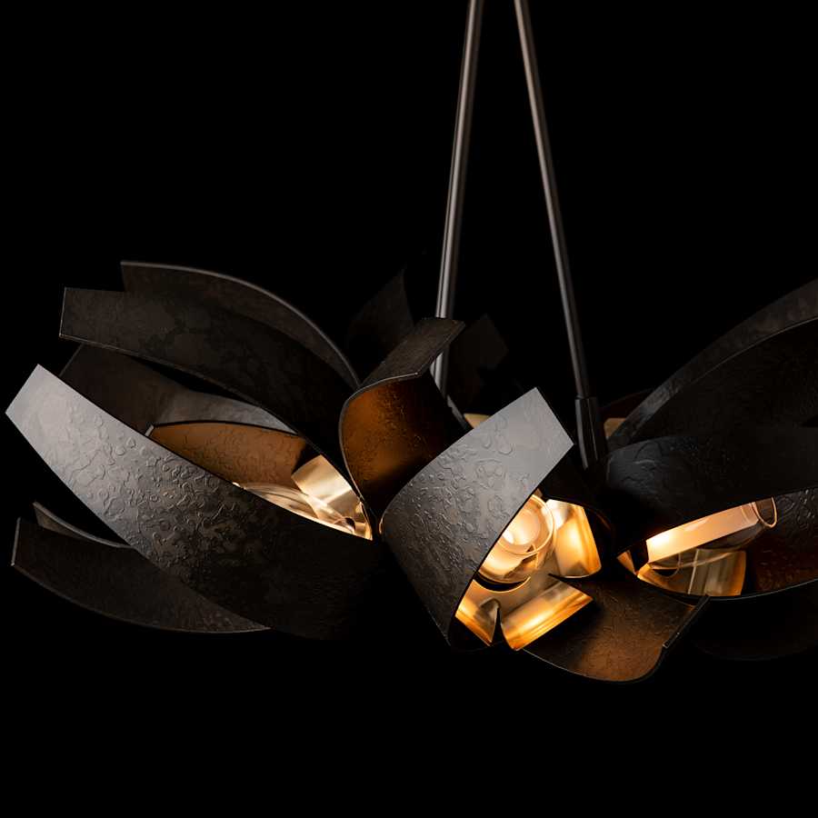 Hubbardton Forge Corona 6 Light 27" Wide Chandelier