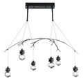 Hubbardton Forge Kiwi 6 Light 37" Wide Linear Chandelier