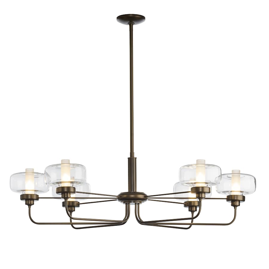 Hubbardton Forge Nola 6 Light 42" Wide Chandelier