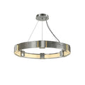 Hubbardton Forge Aura 6 Light 29" Wide Ring Chandelier