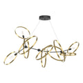 Hubbardton Forge Celesse 6 Light 60" Wide Suspension Linear Pendant