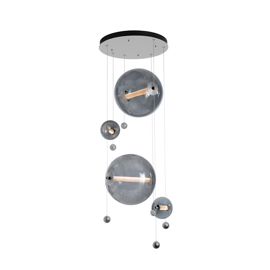 Hubbardton Forge Abacus 20" Wide LED Abstract Multi Light Pendant