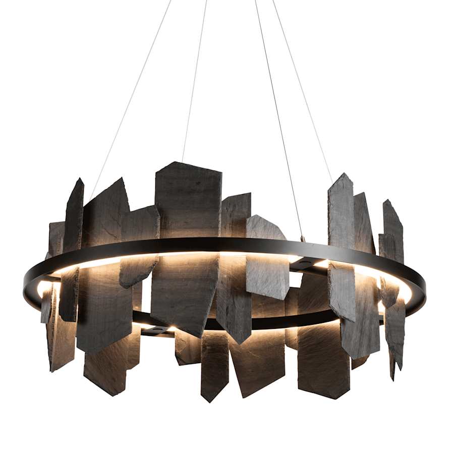 Hubbardton Forge Ardesia 38" Wide LED Ring Chandelier