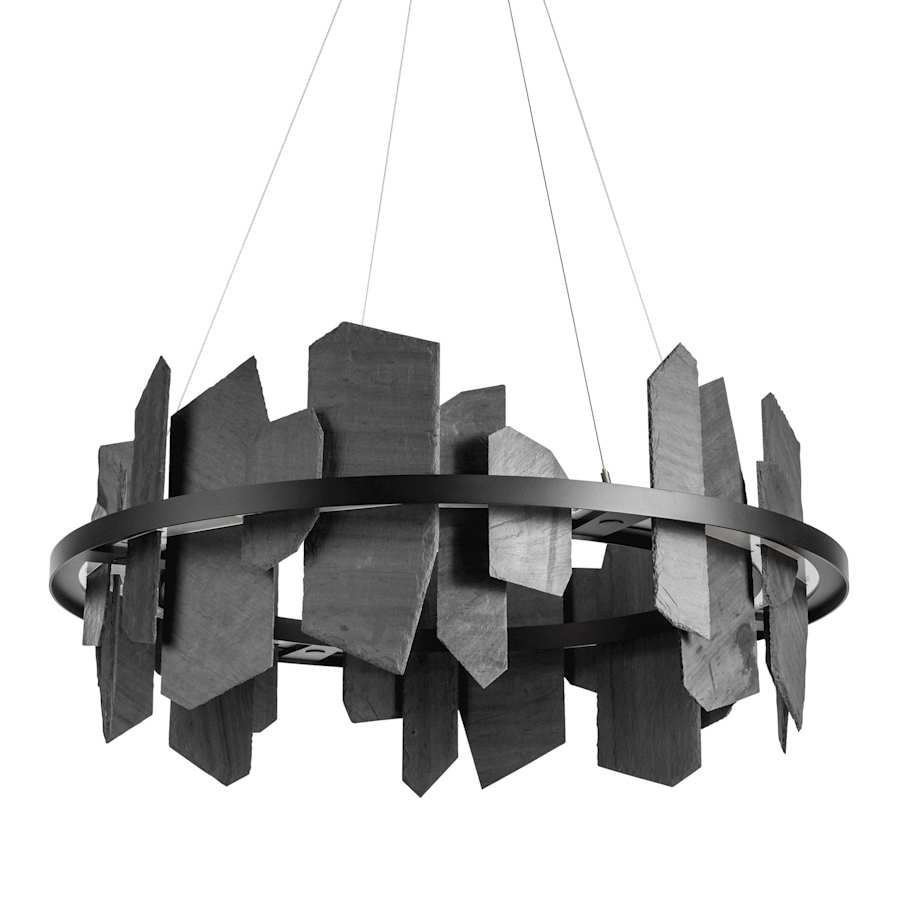 Hubbardton Forge Ardesia 38" Wide LED Ring Chandelier