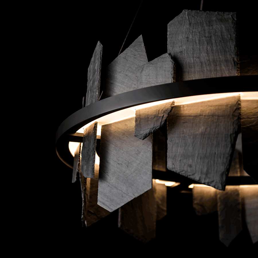 Hubbardton Forge Ardesia 38" Wide LED Ring Chandelier