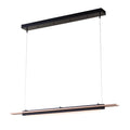 Hubbardton Forge Plank 48" Wide LED Wood Linear Pendant