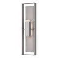 Hubbardton Forge Shadow Box 2 Light 45" Tall Outdoor Wall Sconce