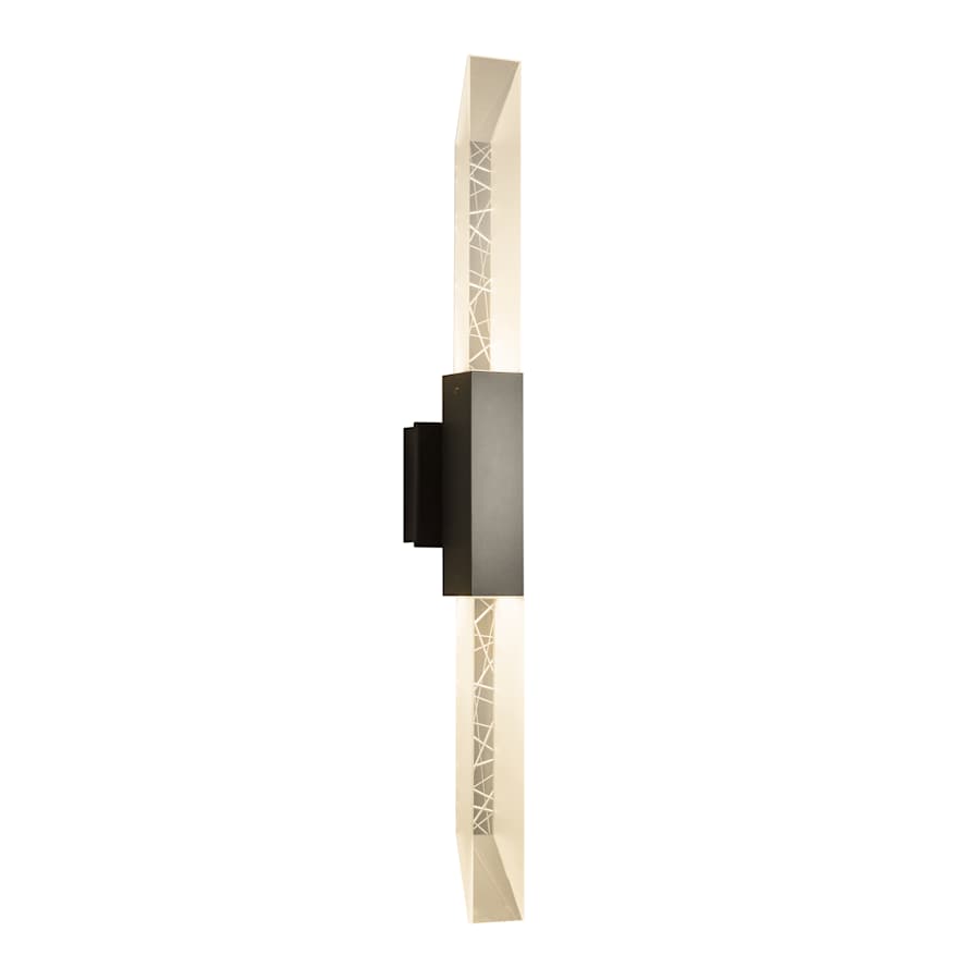 Hubbardton Forge Refraction 2 Light 36" Tall LED Outdoor Wall Sconce
