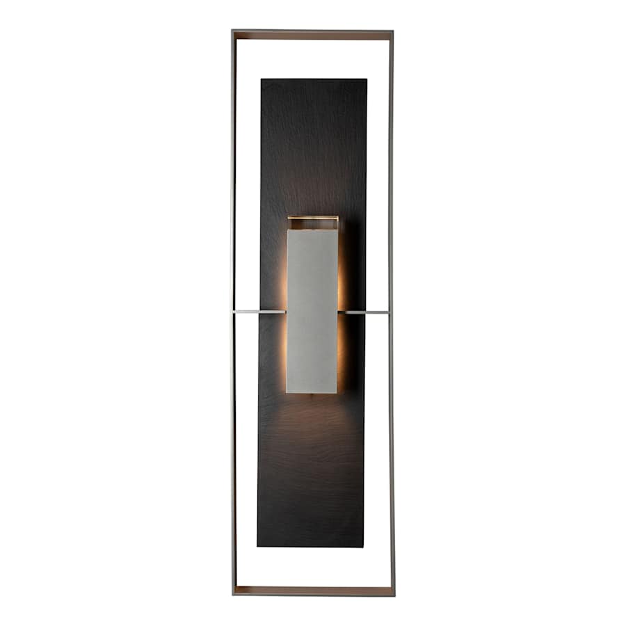 Hubbardton Forge Shadow Box 2 Light 45" Tall Outdoor Wall Sconce