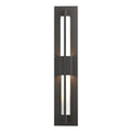 Hubbardton Forge Double Axis 2 Light 24" Tall LED Outdoor Wall Sconce with Customizable Glass Shade