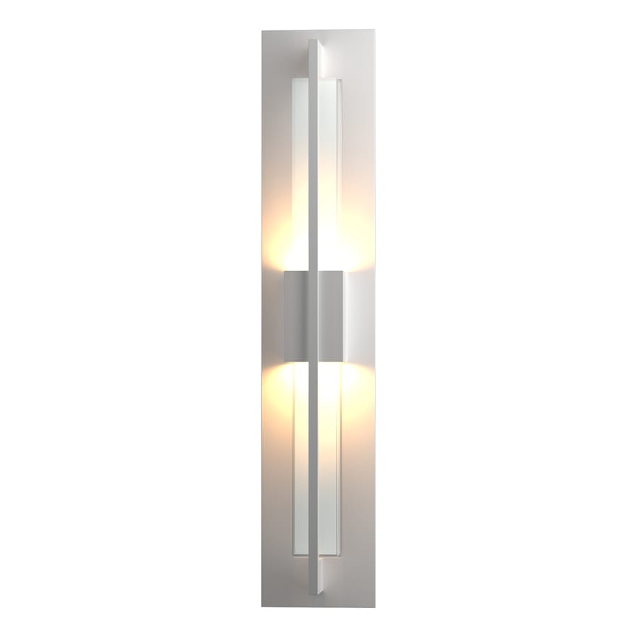 Hubbardton Forge Double Axis 2 Light 24" Tall LED Outdoor Wall Sconce with Customizable Glass Shade