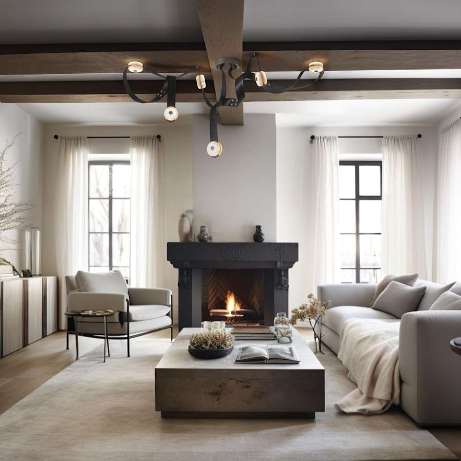 Hubbardton Forge SNAPS 58" Wide Multi Light Pendant