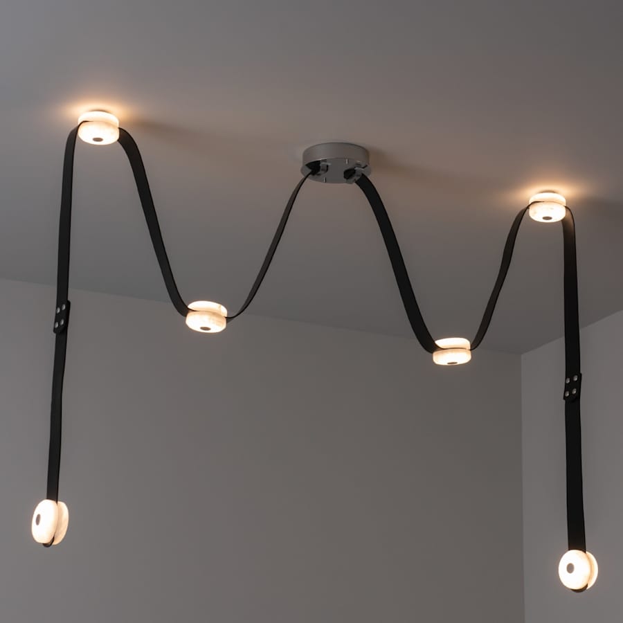 Hubbardton Forge SNAPS 58" Wide Multi Light Pendant