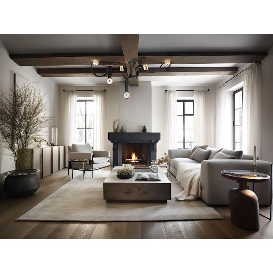 Hubbardton Forge SNAPS 58" Wide Multi Light Pendant