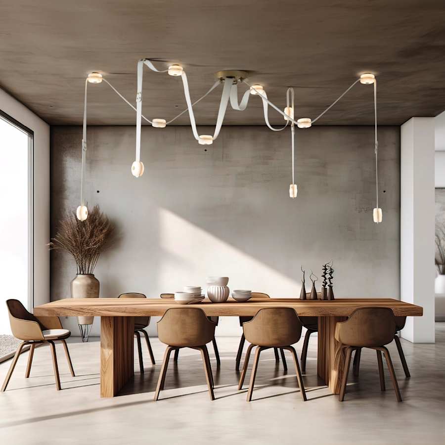 Hubbardton Forge SNAPS 87" Wide Multi Light Pendant