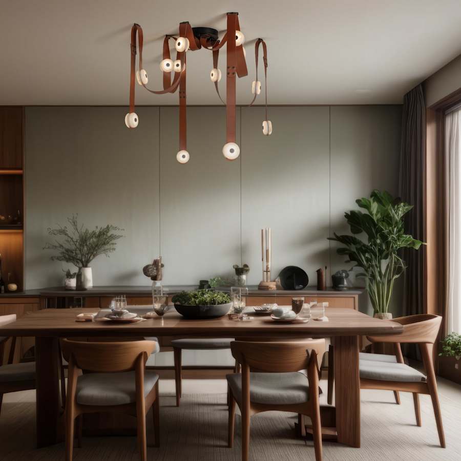Hubbardton Forge SNAPS 87" Wide Multi Light Pendant