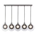 Hubbardton Forge Veneto 5 Light 54" Wide Linear Pendant