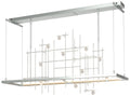 Hubbardton Forge Spring 53 1/2" Clear Bubble Glass Modern LED Pendant