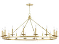 Hudson Valley Allendale 16-Light Candelabra Chandelier in Aged Brass
