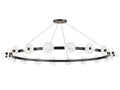 Hudson Valley Austen 18-Light Geometric Round Chandelier in Aged Old Bronze