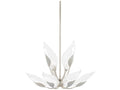 Hudson Valley Blossom 10-Light Round Tiered Chandelier in Silver Leaf