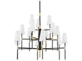 Hudson Valley 15-Light Bowery Empire Tiered Chandelier in Aged Old Bronze