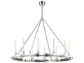Hudson Valley 12-Light Chambers Polished Nickel Round Chandelier