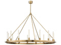 Hudson Valley Chambers 15-Light Round Chandelier in Aged Brass