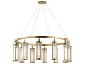 Hudson Valley Marley 12-Light Aged Brass Clear Glass Round Chandelier