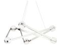 Hudson Valley 6-Light Orbit LED Geometric Chandelier in Polished Nickel