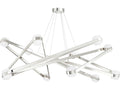 Hudson Valley 12-Light Orbit LED Chandelier in Polished Nickel