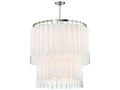 Hudson Valley Tyrell 13-Light Polished Nickel Clear Crystal Glass Candelabra Drum Chandelier