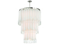 Hudson Valley Tyrell 16-Light Polished Nickel Chandelier with Frosted Opal Glass