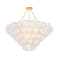 Hudson Valley Lighting Cedar Hill 17 Light 47" Wide Waterfall Chandelier with Piastre Glass Shades