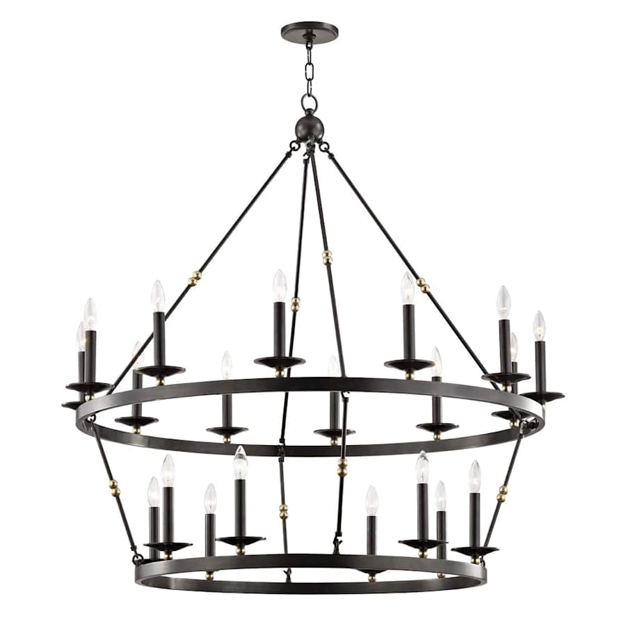 Hudson Valley Lighting Allendale 20 Light 47" Wide Two-Tier Candle Chandelier
