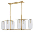Hudson Valley Lighting Pebble 6 Light 53" Wide Abstract Chandelier