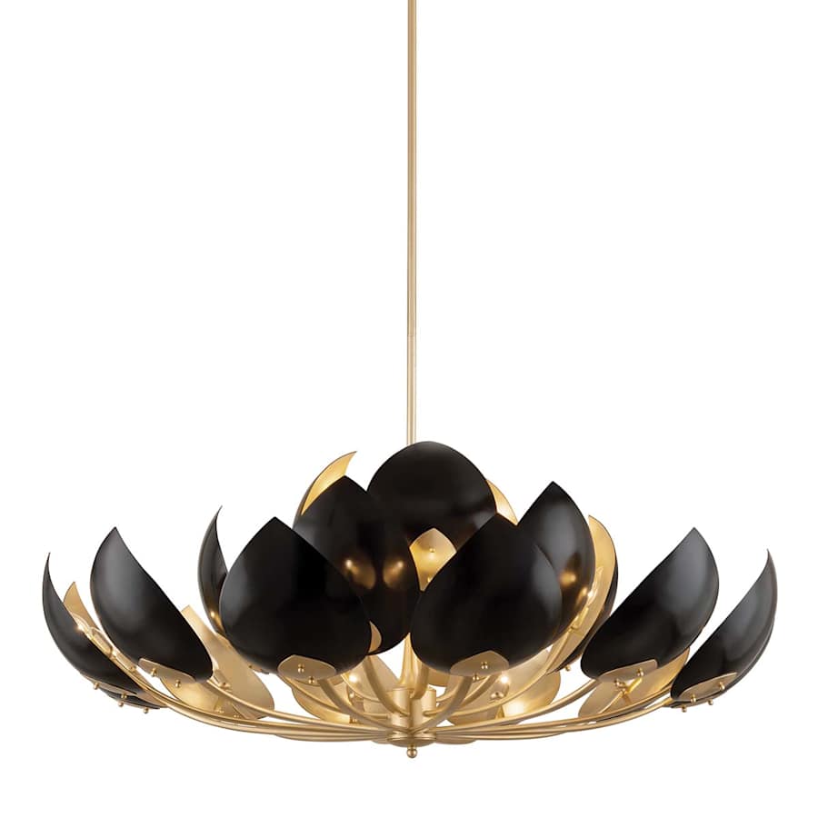 Hudson Valley Lighting Lotus 21 Light 54" Wide Abstract Chandelier