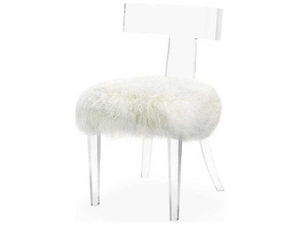 Tristan Clear Leather Accent Chair